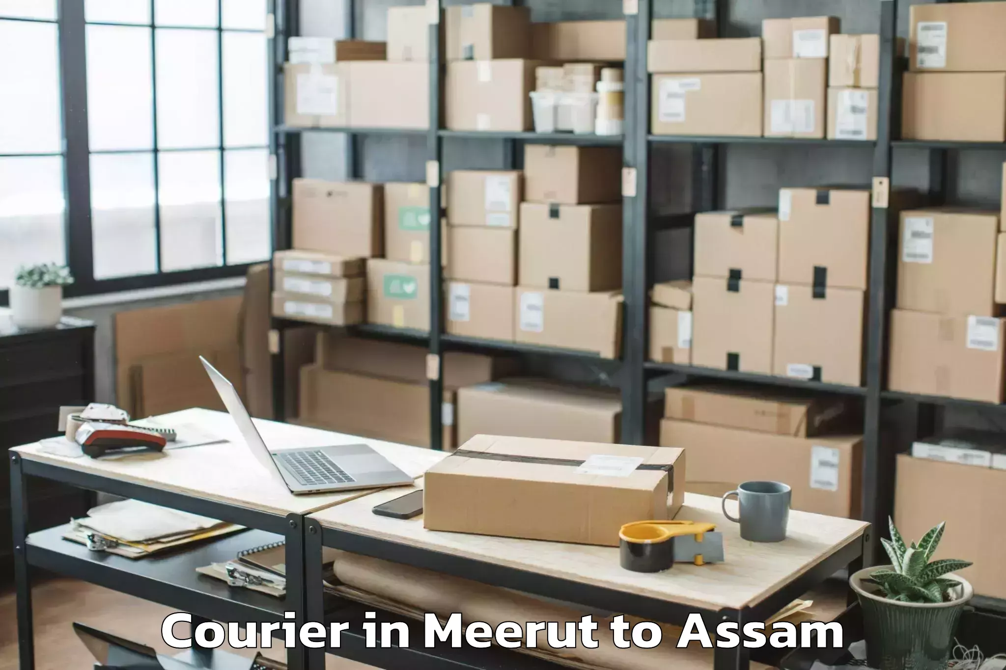 Reliable Meerut to Tsurangkong Courier